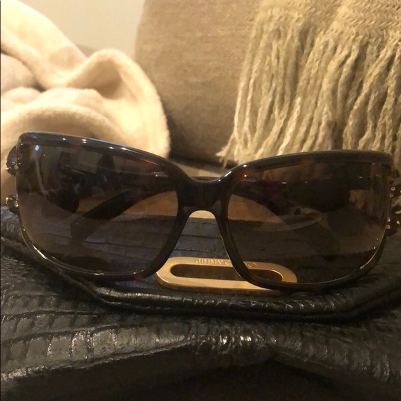 Jimmy Choo Accessories - Jimmy Choo tortoise shell sunglasses with crystal